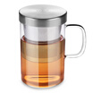 Green beads lvzhu 480ml office cups glass heat-resistant tape with a cover to filter flowers&water cups A1041-a