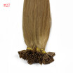 100 Human Hair Capsules 27 Honey Blonde Nail Tip Hair Silky Straight Keratin Fusion U Tip Hair Extensions 100slot