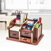 Jinlongxing Glosen C2025 multi-functional wooden pen holder cosmetics remote control storage wood grain Phnom Penh