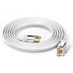 Win shengwei telephone line 4 core multi-strand flat 6P4C 5 m white finished with crystal head RJ11 plane cable TC-1050B