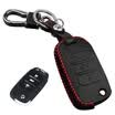 Huarong Roewe RX5 key bag hand-stitched folding three-button red special car leather key set keychain