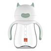 Jingdong supermarket gb good boy PPSU straw training cup with grip 240ml-fruit green robot image series