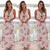 CANISSTOCK Women Maxi Floral Summer Beach Long Skirt Evening Cocktail Party Dress