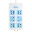 Long J6061 full length 3 m six hole with child protection door total control switch converter socket plug row plug board drag board