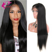 8A Full Lace Human Hair Wigs Straight With Baby Hair For Black Human Brazilian Virgin Human Hair Natural Hairline