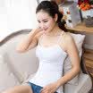 Ms Langsha sling vest 2 pieces Wood fiber comfortable breathable primer shirt white are all