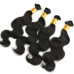 Iueenly 100 Human Hair Weave Bundles Malaysian Body Wave Bulk Hair 4 Bundles 8-26 Inches Non-Remy Hair Natural Color Free Shippin