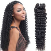 Brazilian Deep Wave Virgin Hair Natural Color Human Hair Weave Cheap Unprocessed Virgin 3 Bundle Deep Wave Brazilian Hair Weave