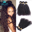 Indian Kinky Curly Virgin Hair 3 Bundles Indian Virgin Hair Bundle Deals 9A Indian Curly Hair Bundles 100 Human Hair Extensions