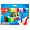 Maped CH862003 can be rolled with two color plastic crayons 24 color box