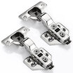 Yuhuaze Stainless Steel Cabinet Door Hinge 2 pieces Soft Close Damping Hinges 2PCs