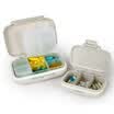 Billion high EKOA kit sealed storage box portable jewelry box divided medicine box size combination grain fiber straw primary color