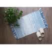 Youli double-sided washable Indian hand-woven Nordic living room carpet bedroom bedside window blanket Niagara Blue 50cm 80cm