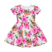 CANISBaby Girls Kids Toddler Baby Flower Party Pageant Wedding Short Sleeves Dresses