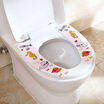 Accorable pasteable toilet stickers can be washed toilet cushions thicken cartoon cute toilet sets 3 pairs 6 pieces YG-Q092