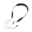 Jacks Klipsch X12 Neckband leather necklace neck hanging classic moving iron HIFI ear Bluetooth headset wireless headset call 18 hours battery life HIFI level moving sound quality Jesse special earphone line patent oval ear plugs black