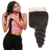 beauty length peruvian virgin hair closure loose wave peruvian human hair lace closure cheap 44 lace closure
