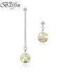 Baffin Fashion Long Chain Round Drop Earrings Crystals From SWAROVSKI Piercing Jewelry For Women Wedding