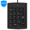 IT-CEO W013 USB Digital Keypad Mini Financial Keypad Accounting Bank Cashier Portable Keyboard 19 Keypad Notebook External Black