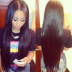 Top Quality 26 inches 130 Density Silky Straight Glueless Full Lace Wig