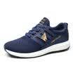 EGCHI casual shoes men breathable mesh knitted wear jogging mens shoes 19442 black 40