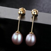 BAFFIN S925 Silver Drop Earrings With Natural Freshwater Pearls Pendant Gold Plated Jewelry For Women Wedding Party