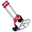 Easy Tour folding aluminum alloy small cart self-driving equipment two-wheeled shopping grocery shopping luggage trolley portable trolley car bearing about 75KG red