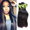 Peruvian Virgin Hair Straight 4 Bundle Deals 8A Grade Virgin Unprocessed Human Hair Extensions Peruvian Virgin Hair Bundle Deals