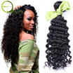 8A Free Shipping Brazilian Deep Wave Curly Virgin Hair 4Pcs Deep Culry Human Hair Weave Full And Thick No Tangle No Shedding