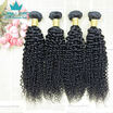 Brazilian Virgin Hair Curly Bundles 4 Bundles Kinky Curly Virgin Hair Bundle Deals Jet Black Curly Weave Human Hair Extensions
