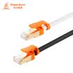 PowerSync CAT7-KRMG059-3 seven types of cable 05 meters high-speed pure copper Gigabit network round aluminum foil shield resistant rocking pearl white