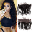 Brazilian Virgin Hair Lace Frontal Weave 7A Full Lace Frontal Closure Deep Wave With Closure Rosa Hair Products With Closure