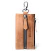 BOSTANTEN BOSTANTEN key case retro first layer leather zipper ladies small purse men&39s multi-purpose car key case B7162041 apricot yellow