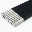 Jingdong Supermarket Pickup Alloy Chopsticks Stainless Moldy Chocolate Chopsticks 10 Double Home Furnishings Japanese Chopsticks Simple Facial 27cm SK-6166