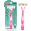 Three Di Yi Cosmetics Tools Shake Rake Razor Imported Blade Anti-slip Handle Safety Paper Color Random