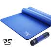 Gold la la 185cm 80cm 15mm widening thickening fitness mat anti-skid yoga mats blue