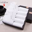 TOLORINIE casual socks combed cotton business socks male summer thin boat socks low to help socks 10 double K7496D0711 white