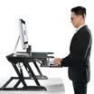 Ep UP ID-36B de pie elevación de la oficina de escritorio escritorio de la computadora portátil elevación escritorio de mesa móvil plegado escritorio de la computadora escritorio de trabajo escritorio monitor soporte negro