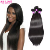 MS LOVE Brazilian straight hair 3 bundles Brazilian virgin hair 7A Grade100 human hair bundles