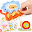 Hibiscus angel TS8099 plush ball art painting suit handmade kindergarten creative DIY paste material painting parent-child hand rubbing paper rubbing paper sticker art painting
