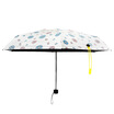 Flower set sun umbrella umbrella umbrella capsule umbrella sun umbrella 5 fold mini ultra light Chinese Valentines Day birthday gift rain&rain dual-use fresh lemon