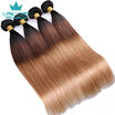 Malaysian Virgin Hair Straight Ombre Human Hair Bundles 4 Bundles 1B427 Ombre Weave 7A Virgin Hair Malaysian Hair Straight