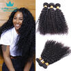Kinky Curly Malaysian Virgin Hair 4 Bundle Deals Grade 9A Hair Malaysian Hair Weave Bundles Virgin Kinky Curly Hair Extensions