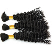 Brazilian curly bulk hair extensions in free shipping 7A Brazilian curly hair Unprocessed human hair Bulk 4pcslot virgin