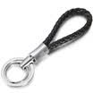 zobo genuine car key ring 360 degree rotation double key ring braided rope key pendant ZB-901 black car ornaments gift birthday gift