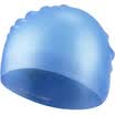 Speedo speedo 11400864 increase swimming cap long hair water protection ear men&women adult silicone swimming cap lake water blue