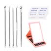 UPLUS Acne Needle Blackhead Remover with Makeup Mirror 5 pcs