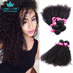 Cheap Human Hair 3 Bundle Deals Curly Brazilian Hair Extensions 7A Unprocessed Virgin Hair Brazilian Virgin Hair Kinky Curly