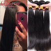 8A Maylasian Hair Extensions Human Hair Weaves 4 Bundles Unprocessed Malaysian Virgin Hair Straight 4 Bundles Malaysian Straight