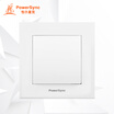 PowerSync ASWSCGOCX9 wall switch 86-type panel three-hole five-hole socket single control dual doorbell switch simple white